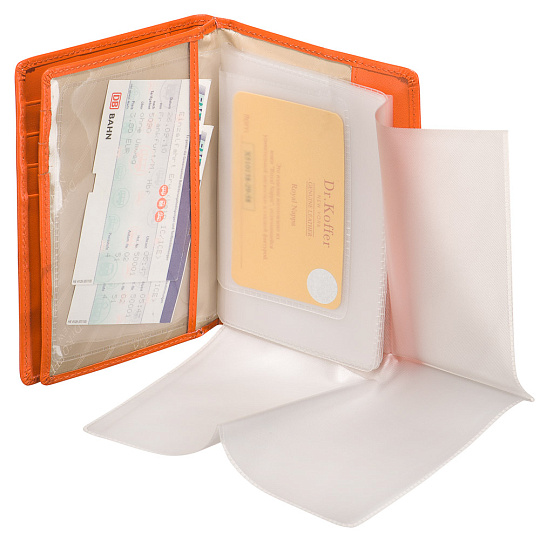 Обложка для паспорта/автодок из натуральной кожи Dr. Koffer