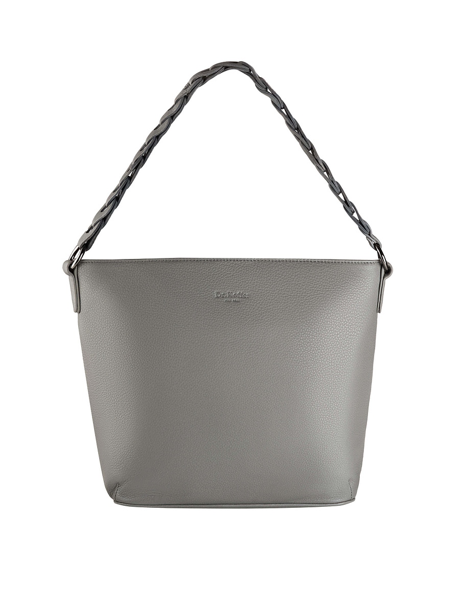 Сумка Dr.Koffer из натуральной кожи серая