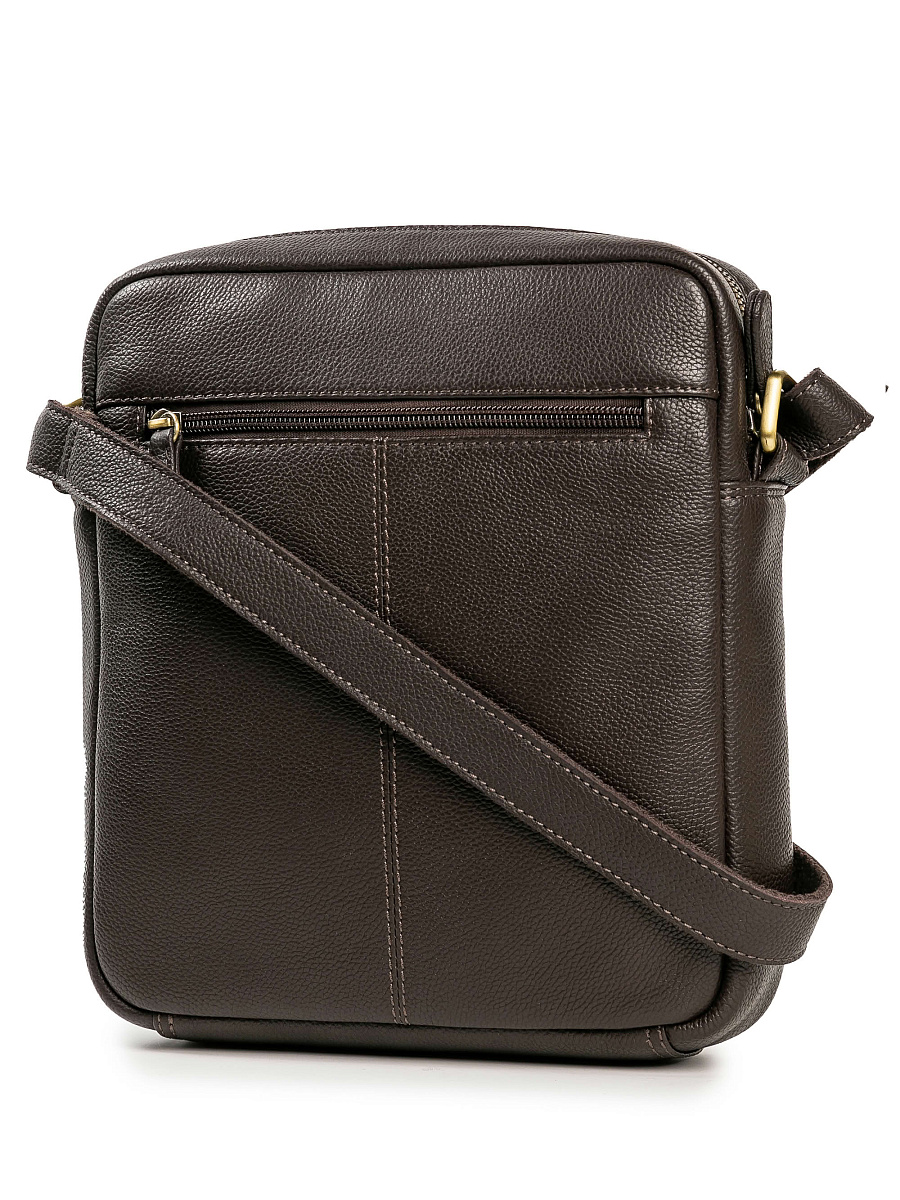 Сумка через плечо Dr.Koffer из натуральной кожи коричневая