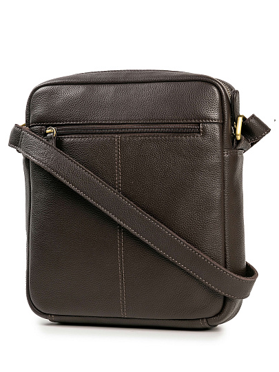 Сумка через плечо Dr.Koffer из натуральной кожи коричневая