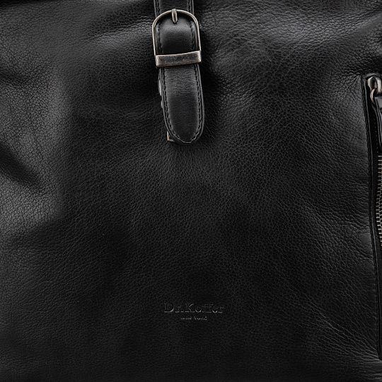 Рюкзак Dr.Koffer из натуральной кожи черный