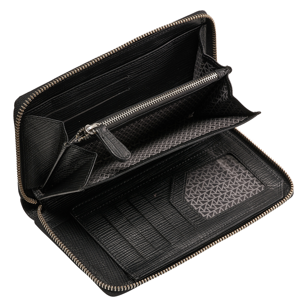 Портмоне Dr.Koffer из натуральной кожи черное