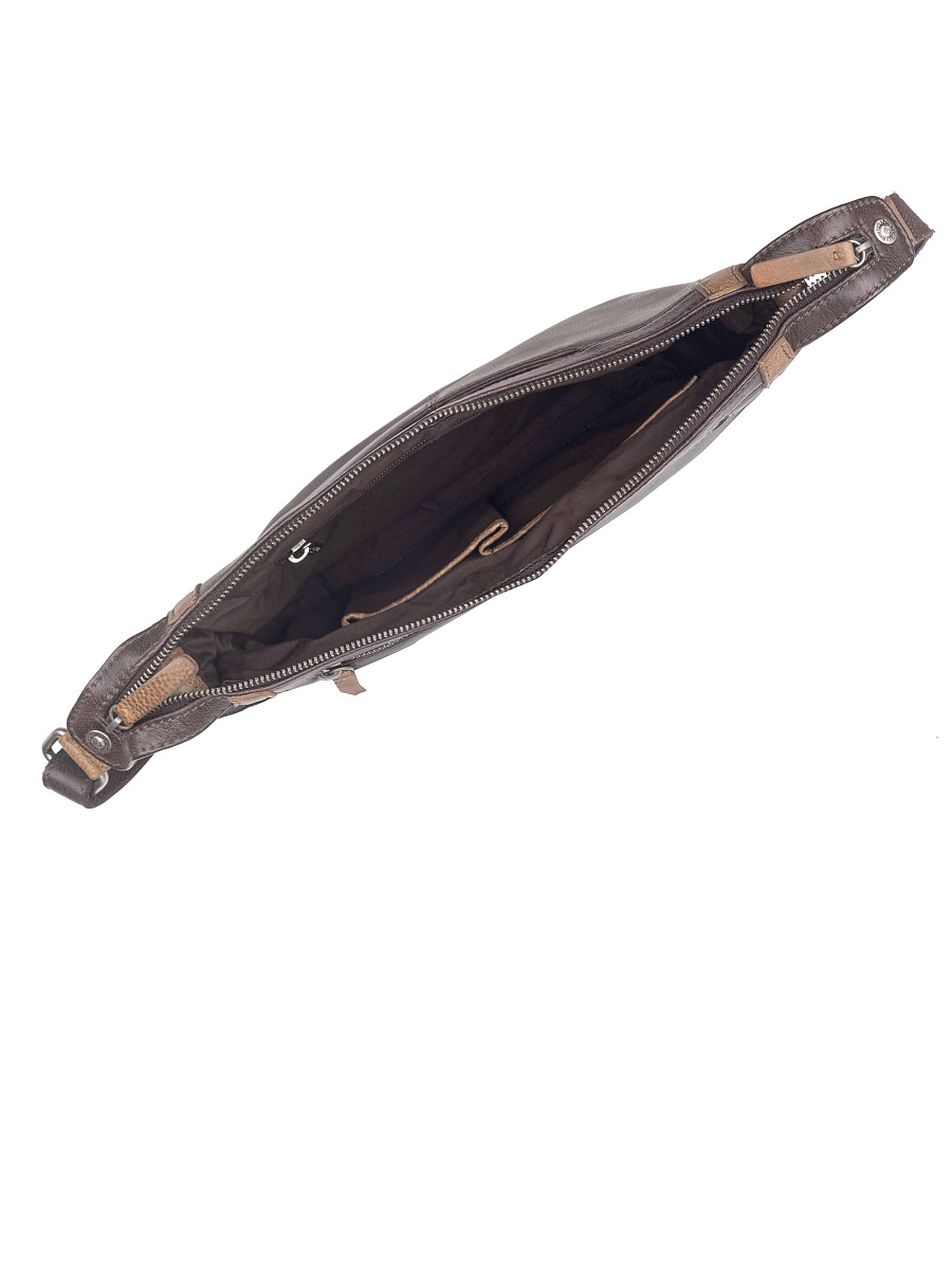 Сумка через плечо Dr. Koffer из натуральной кожи коричневая