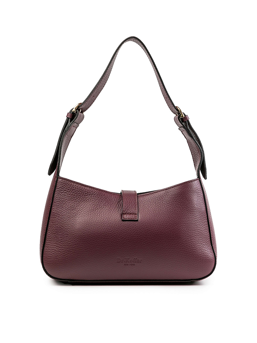 Женская сумка Dr.Koffer из натуральной кожи бордовая