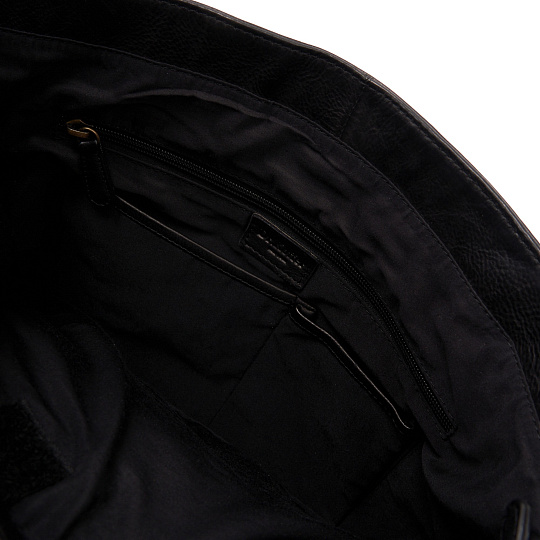 Портфель Dr.Koffer из натуральной кожи черный