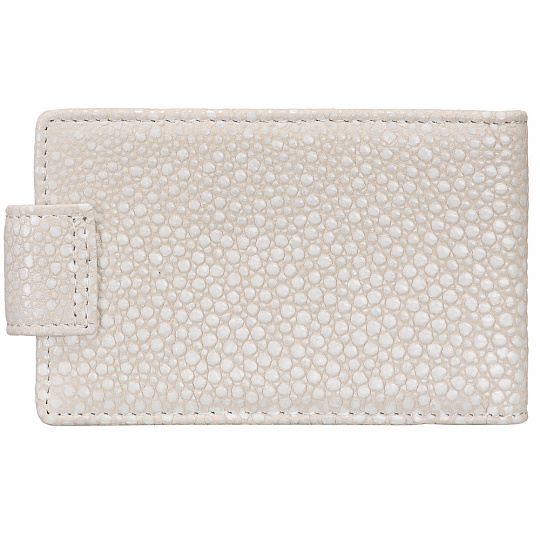 Визитница Dr.Koffer из натуральной кожи белая