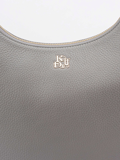 Женская сумка Dr. Koffer из натуральной кожи серая