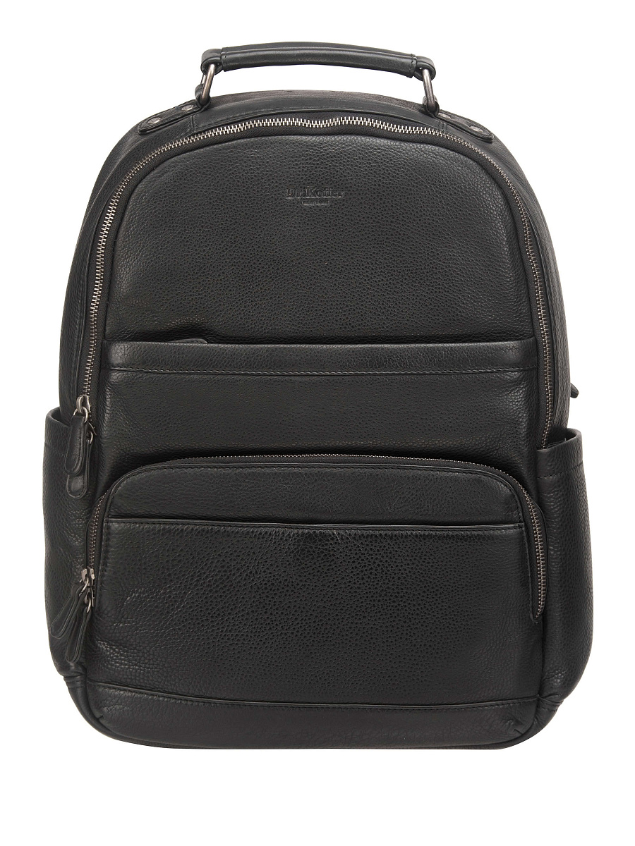 Рюкзак Dr. Koffer из натуральной кожи черный