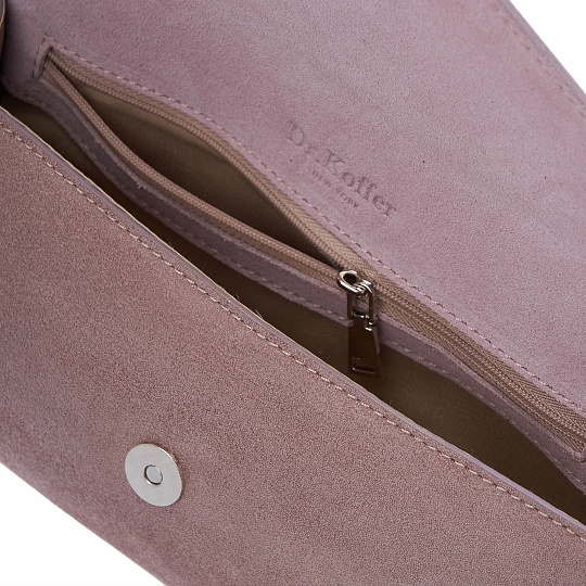 Женская сумка Dr. Koffer из натуральной кожи розовая