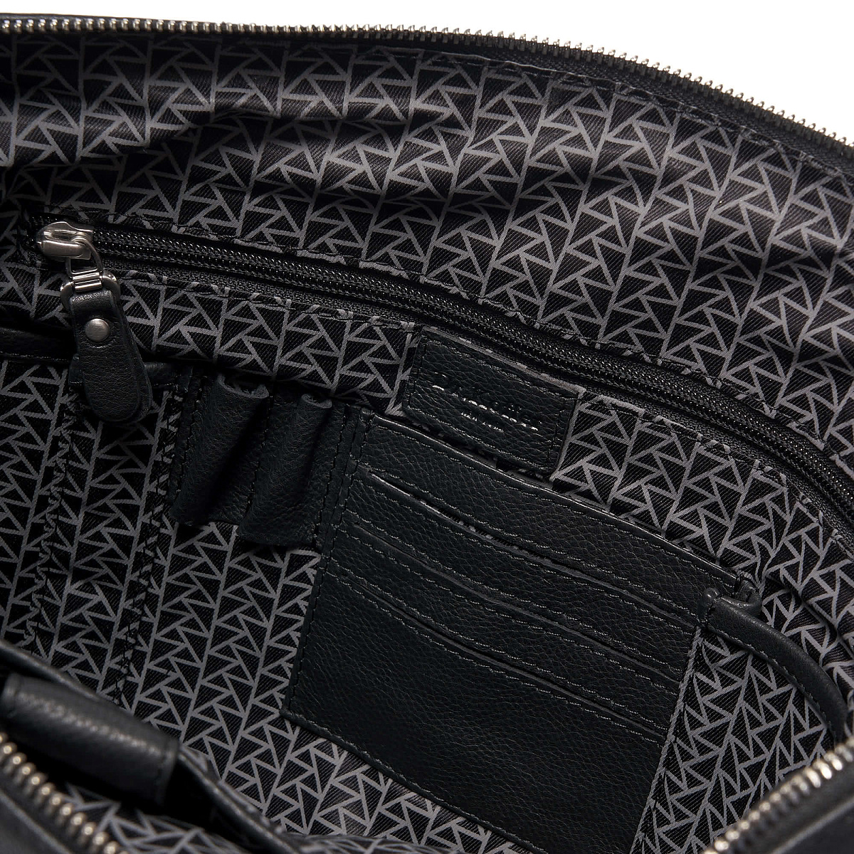 Деловая сумка Dr.Koffer из натуральной кожи черная