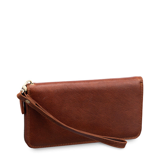 Портмоне Dr.Koffer из натуральной кожи коричневое