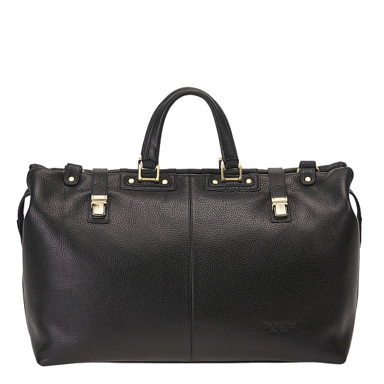 Сумка дорожная Dr.Koffer из натуральной кожи черная