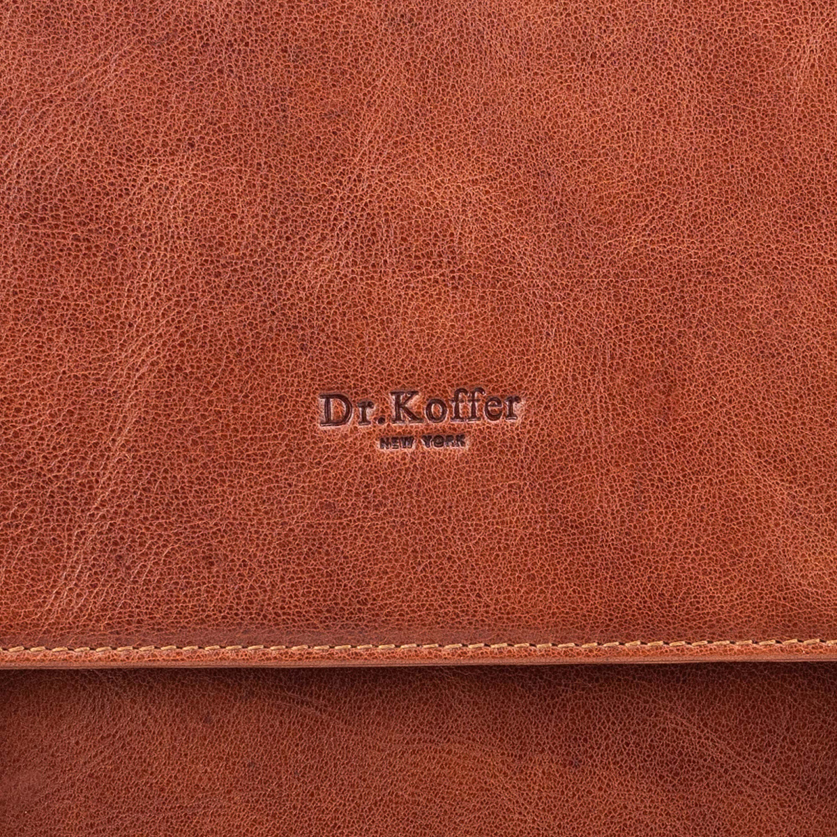 Портфель Dr.Koffer из натуральной кожи светло-коричневый