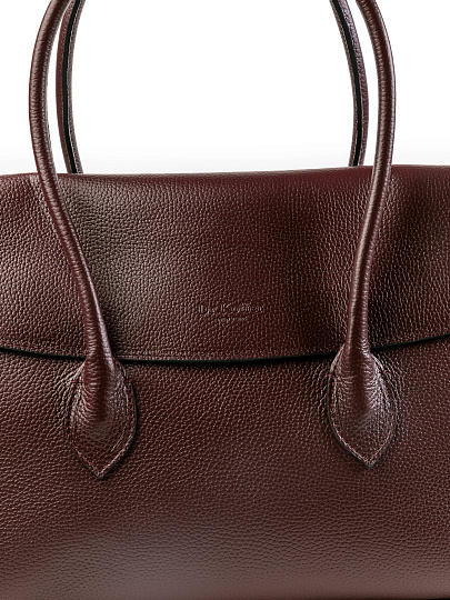 Женская сумка Dr.Koffer из натуральной кожи бордовая