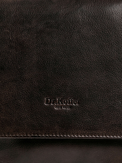 Сумка через плечо Dr.Koffer из натуральной кожи коричневая