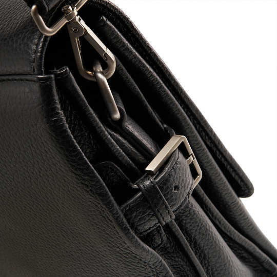 Портфель Dr.Koffer из натуральной кожи черный