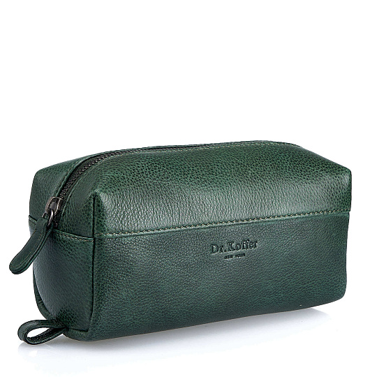 Несессер Dr.Koffer из натуральной кожи зеленый