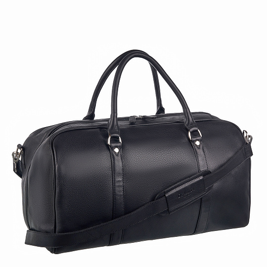 Сумка дорожная Dr.Koffer из натуральной кожи черная
