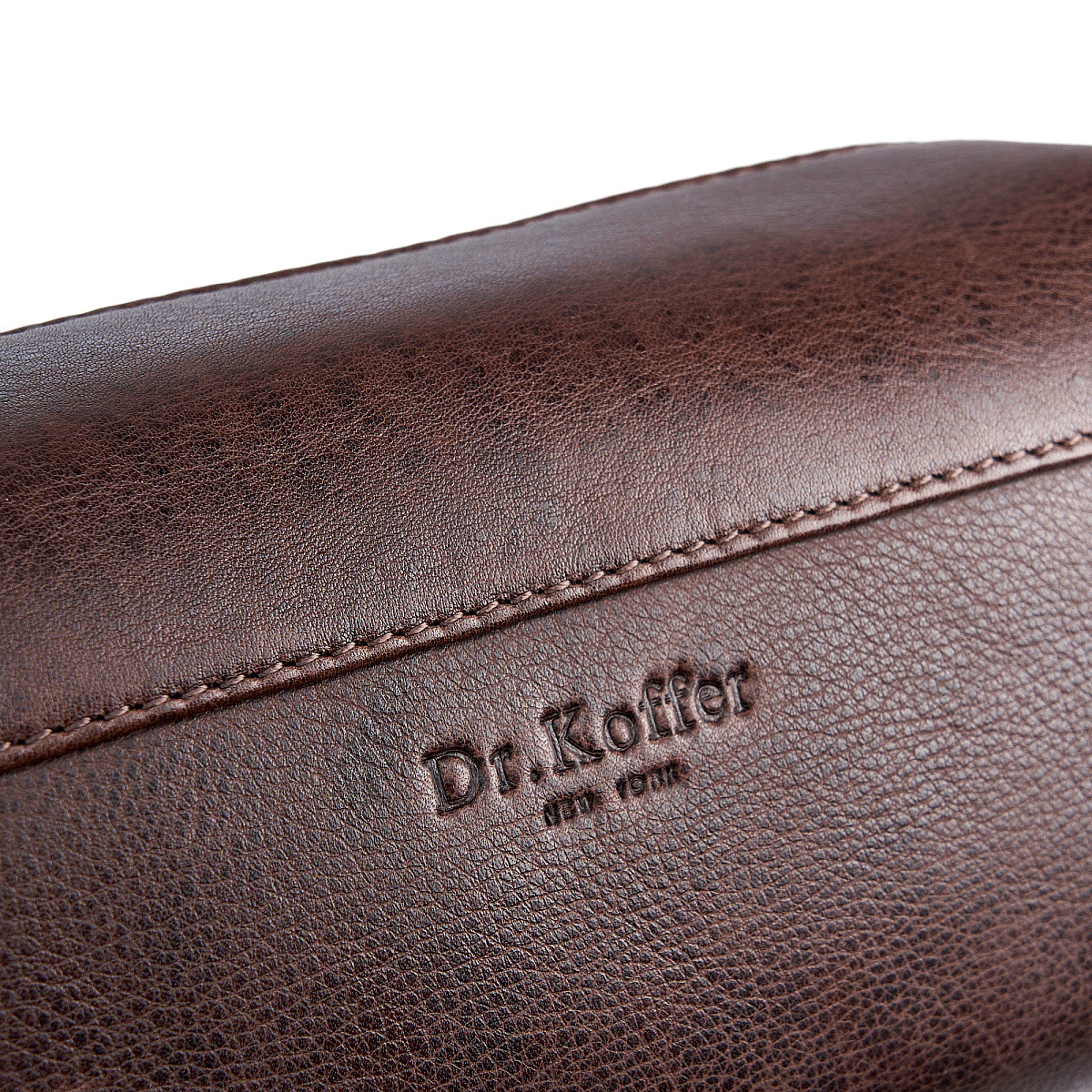Несессер Dr.Koffer из натуральной кожи коричневый