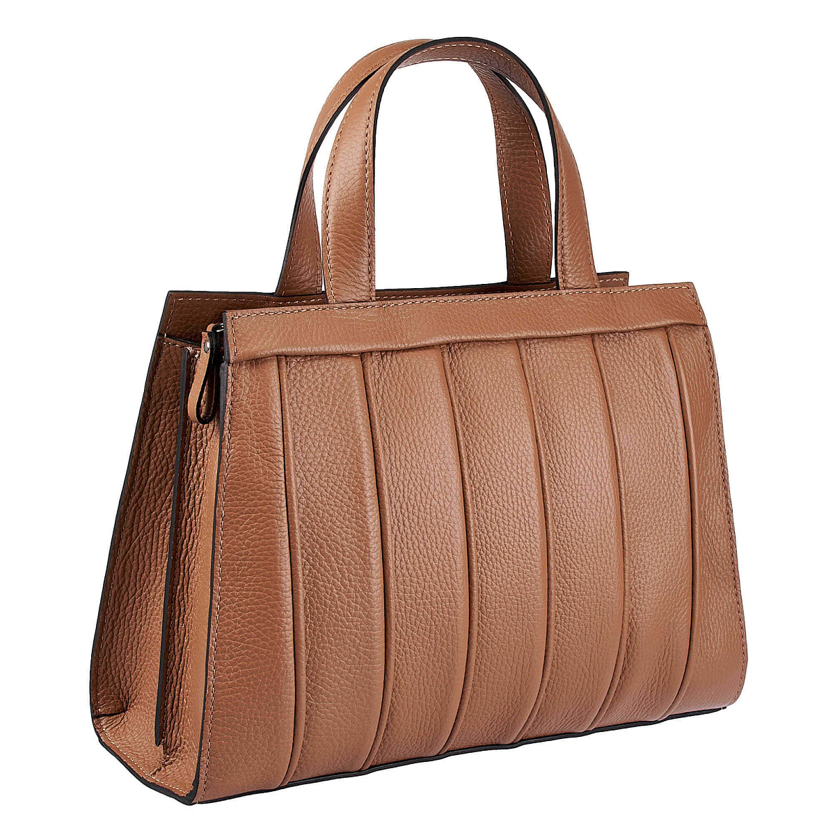 Женская сумка Dr. Koffer из натуральной кожи коричневая