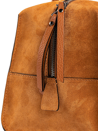 Женская сумка Dr. Koffer из натуральной кожи коричневая