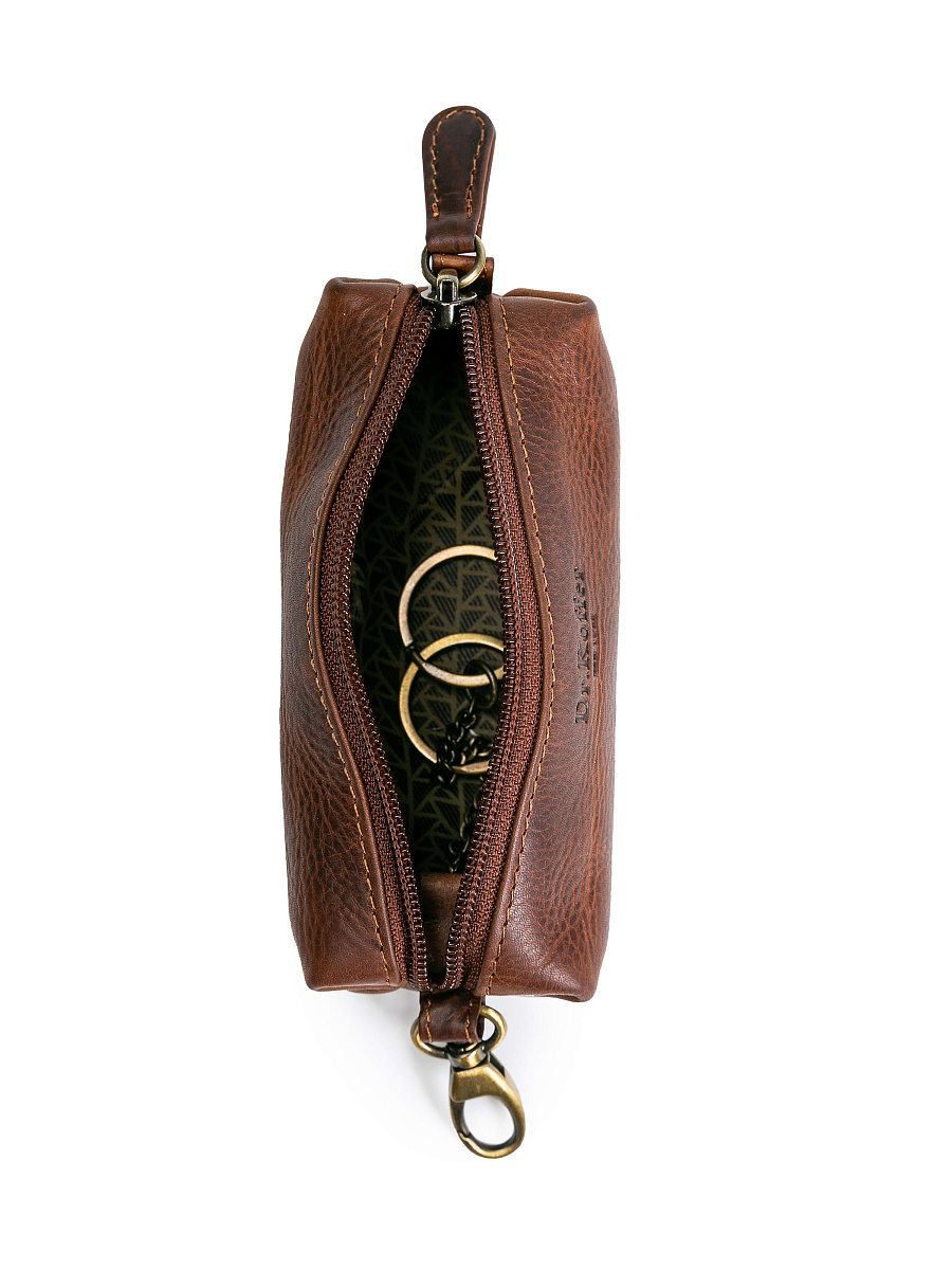 Ключница Dr.Koffer из натуральной кожи светло-коричневая