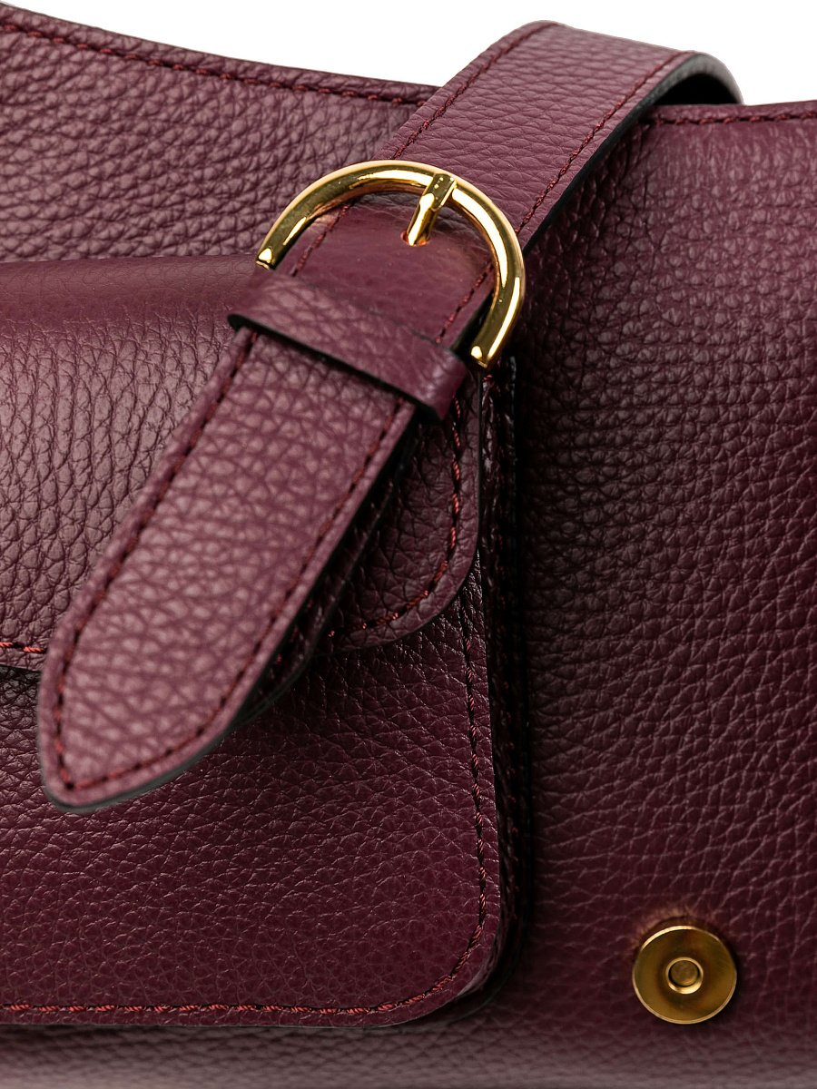 Женская сумка Dr.Koffer из натуральной кожи бордовая