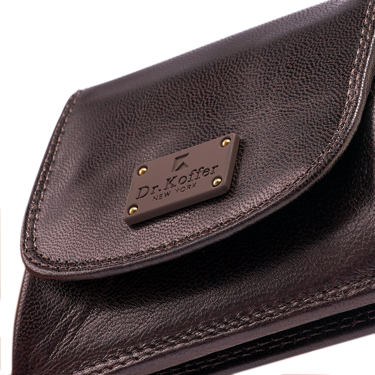 Портмоне Dr.Koffer из натуральной кожи коричневое