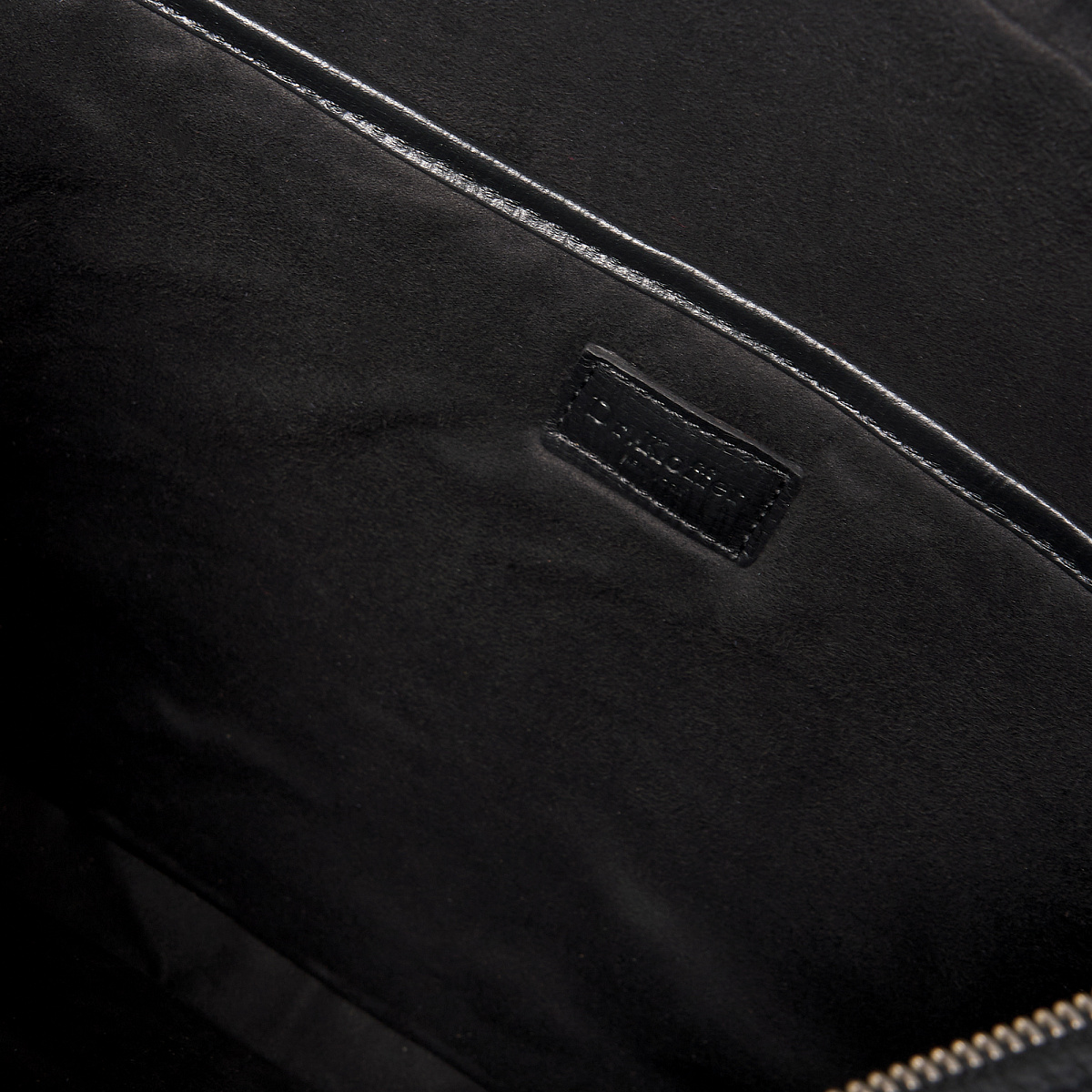 Деловая сумка Dr.Koffer из натуральной кожи черная