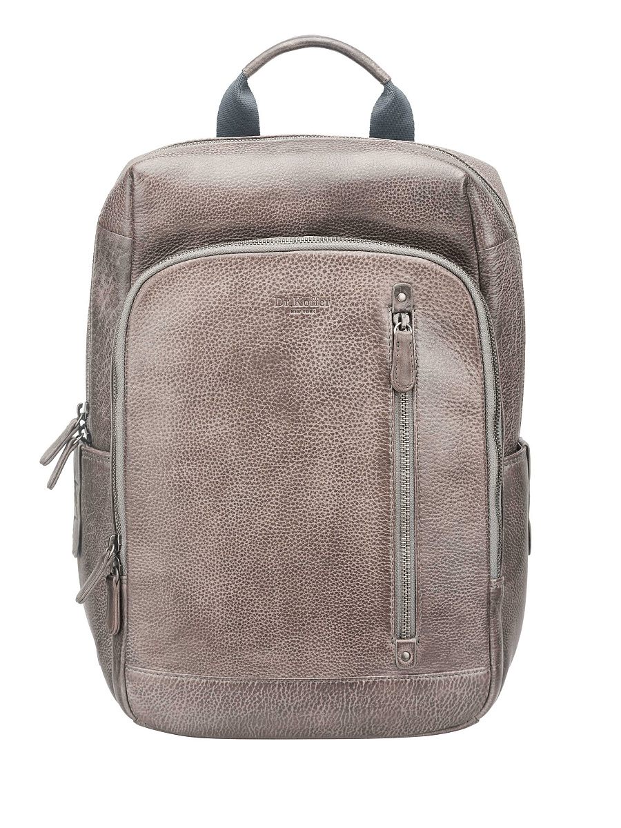 Рюкзак Dr. Koffer из натуральной кожи серый