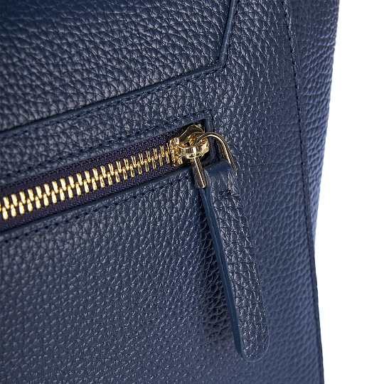 Женская сумка  Dr. Koffer из натуральной кожи синяя