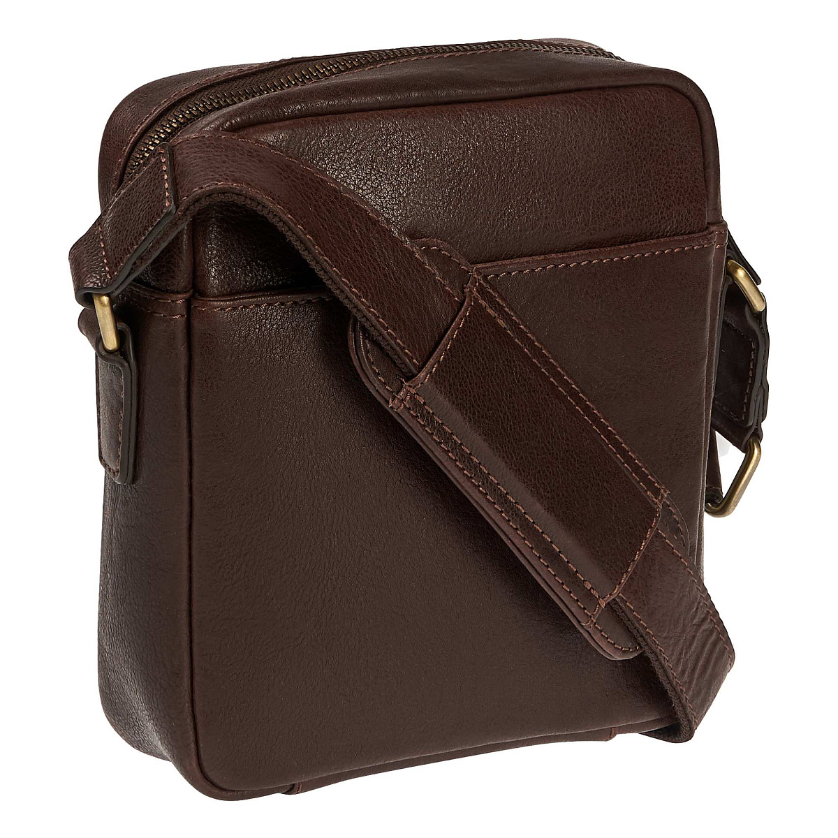 Сумка через плечо Dr.Koffer из натуральной кожи коричневая