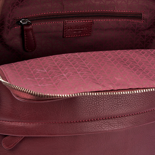 Рюкзак Dr.Koffer из натуральной кожи бордовый