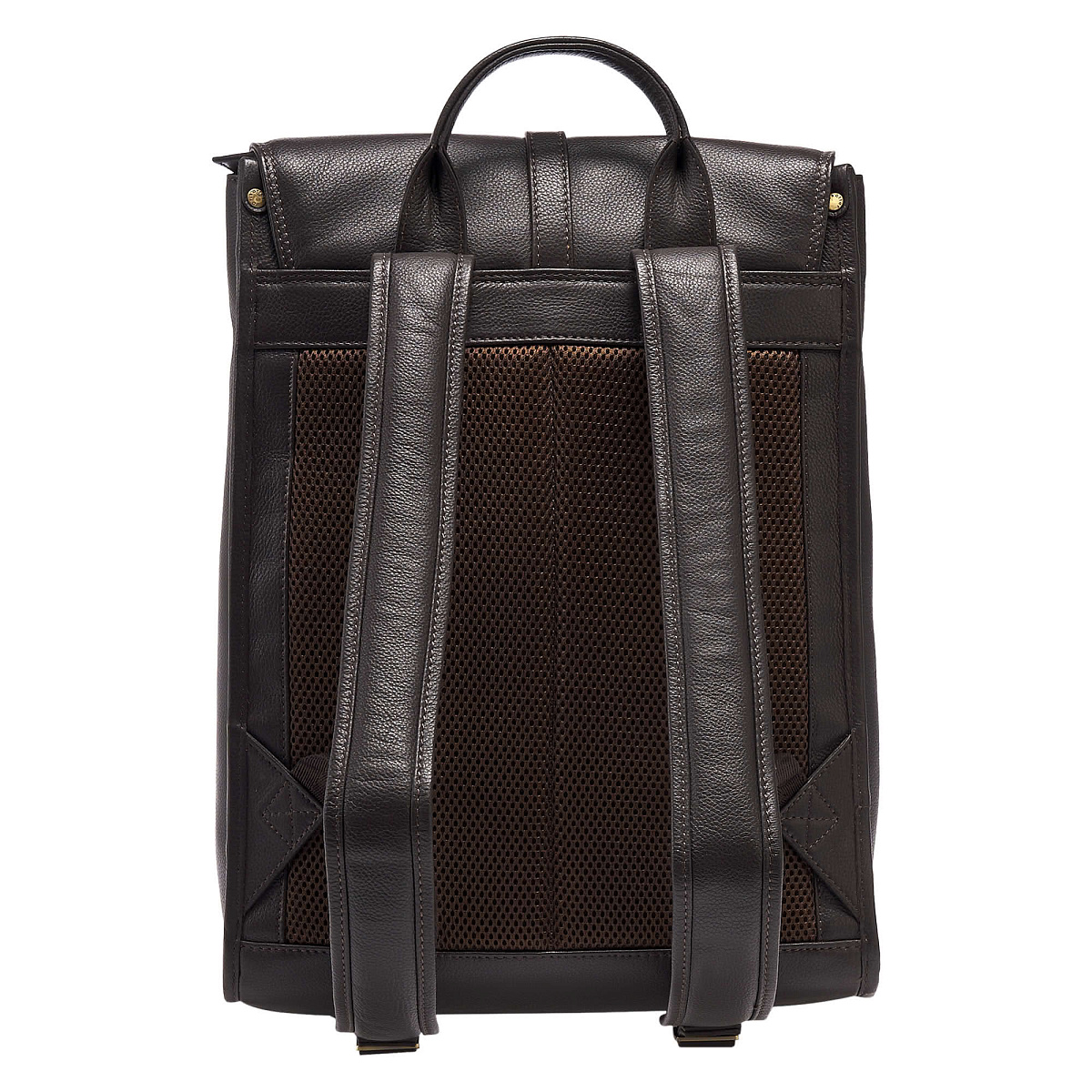 Рюкзак Dr.Koffer из натуральной кожи темно-коричневый