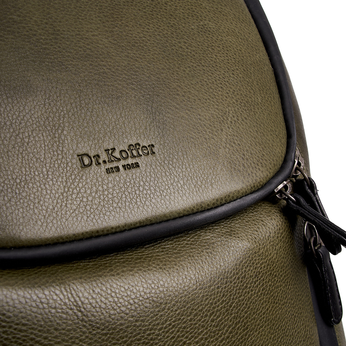 Рюкзак Dr.Koffer из натуральной кожи зеленый