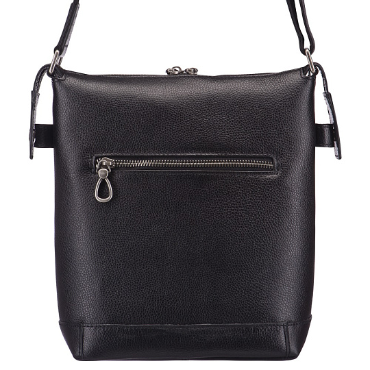 Сумка через плечо Dr.Koffer из натуральной кожи черная