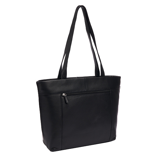 Женская сумка Dr.Koffer из натуральной кожи чёрная