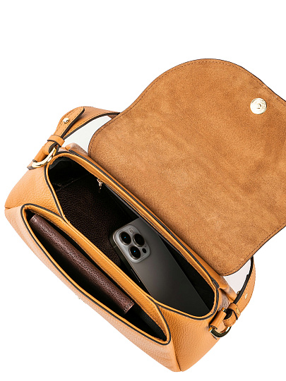 Женская сумка Dr. Koffer из натуральной кожи коричневая