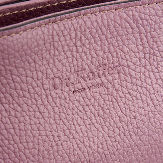 Женская сумка Dr. Koffer из натуральной кожи розовая