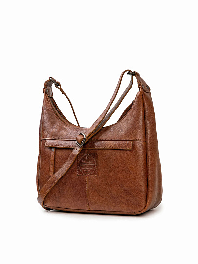 Женская сумка Dr.Koffer из натуральной кожи коричневая