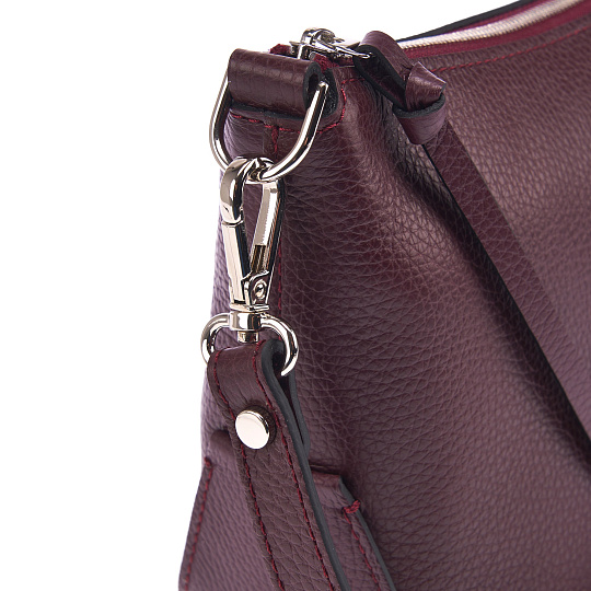 Женская сумка Dr. Koffer из натуральной кожи бордовая