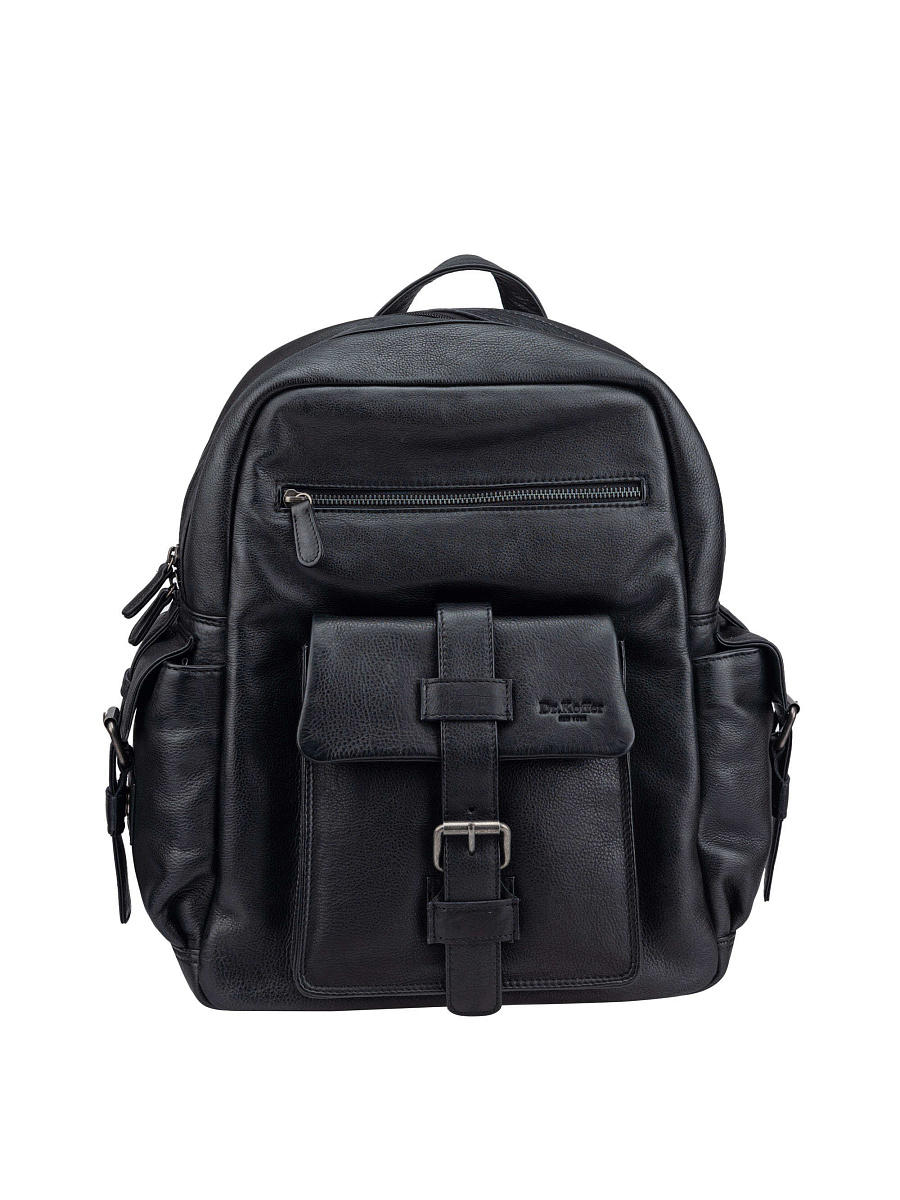 Рюкзак Dr.Koffer из натуральной кожи черный