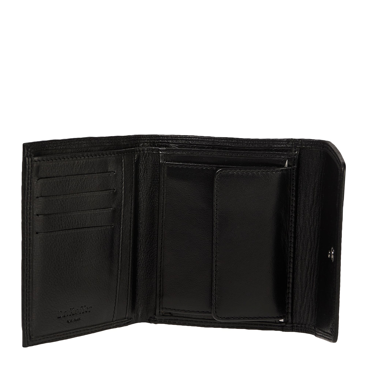 Портмоне Dr.Koffer из натуральной кожи черное