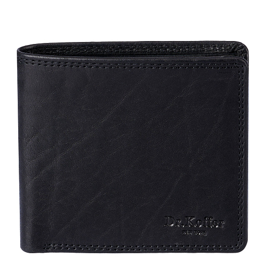 Портмоне Dr.Koffer из натуральной кожи черное