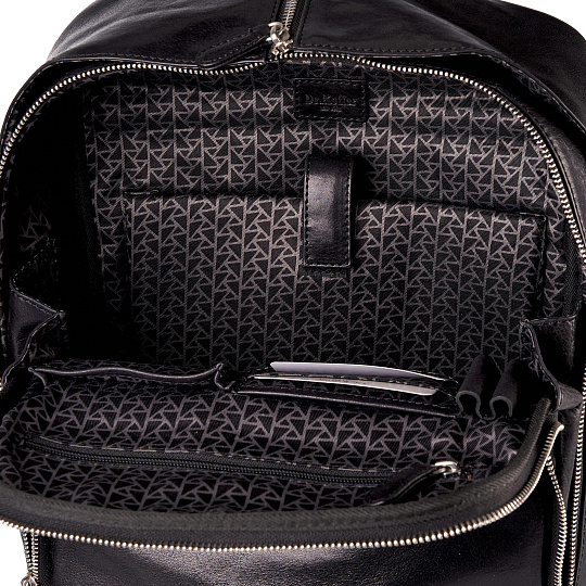 Рюкзак Dr.Koffer из натуральной кожи черный