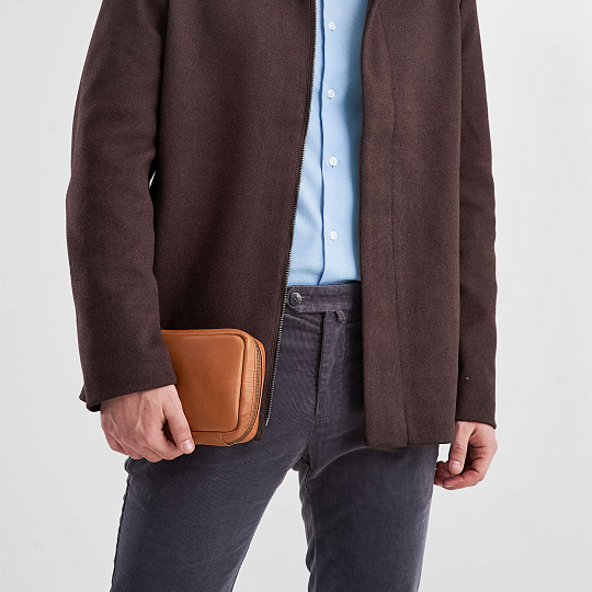 Несессер Dr.Koffer из натуральной кожи коричневый