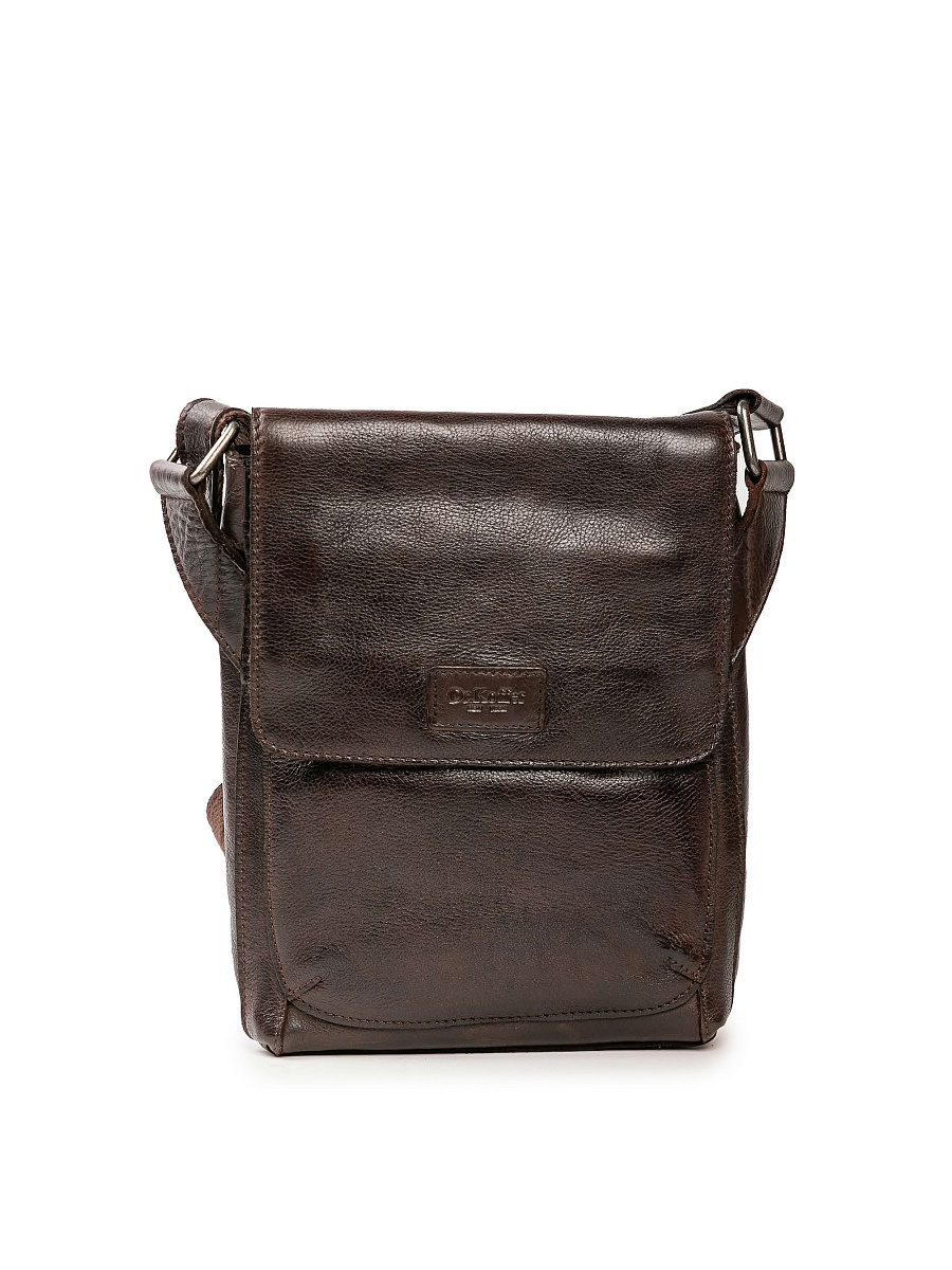 Сумка через плечо Dr.Koffer из натуральной кожи коричневая