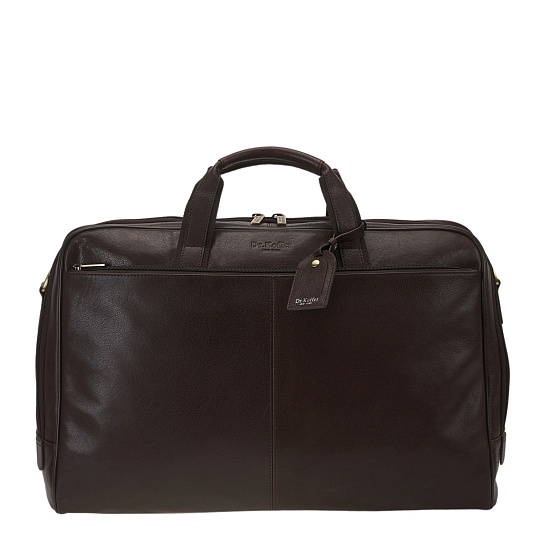 Сумка дорожная Dr.Koffer из натуральной кожи коричневая
