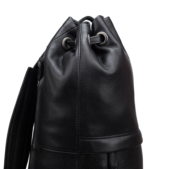 Рюкзак Dr.Koffer из натуральной кожи черный