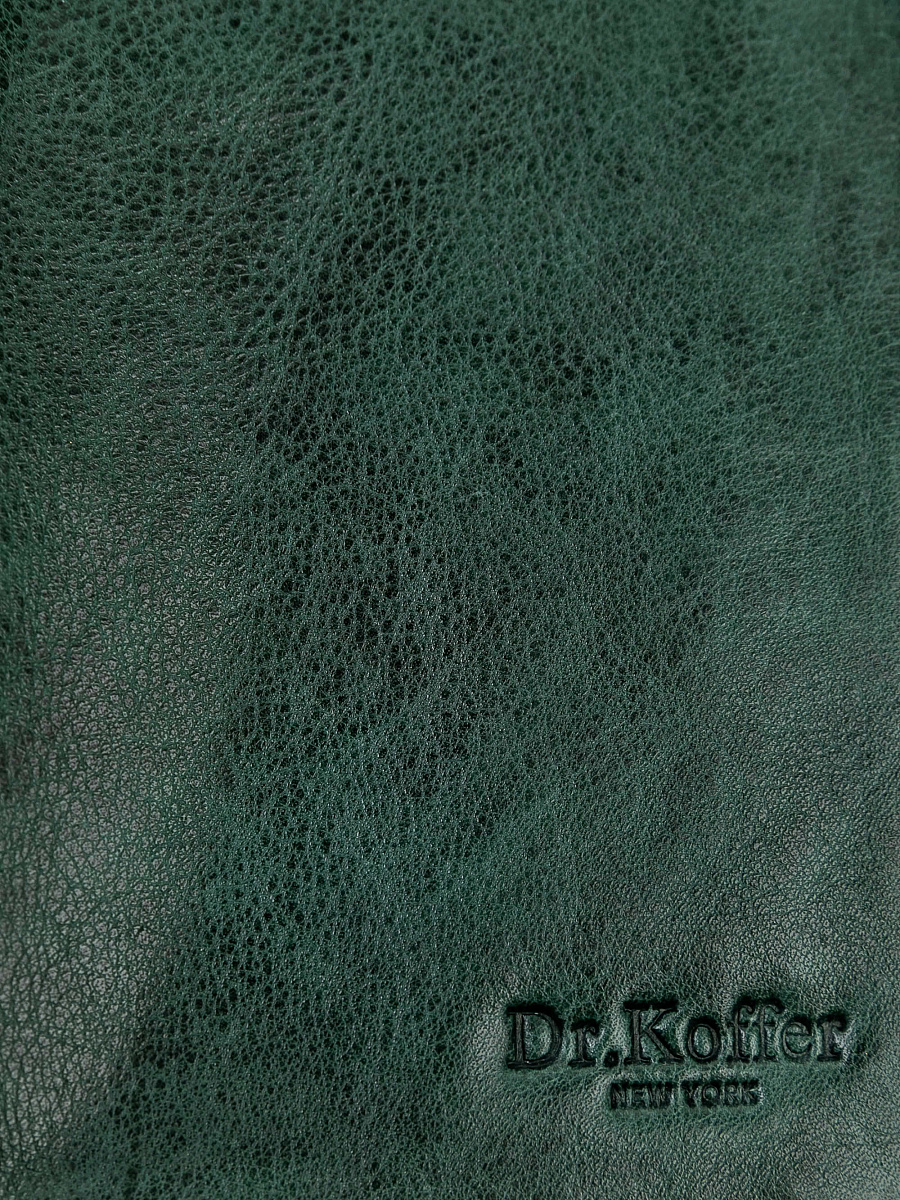 Портмоне Dr.Koffer из натуральной кожи зеленое